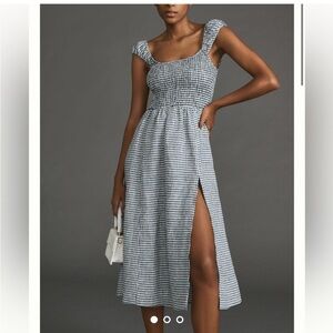 Reformation linen midi tavi dress